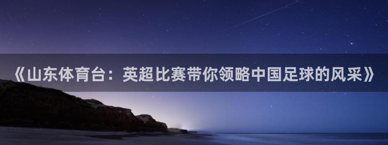 《山东体育台：英超比赛带你领略中国足球的风采》